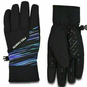 Free Country Girls Outdoor Gloves Softshell Ski Gloves Thinsulate Grey L//XL 7-14